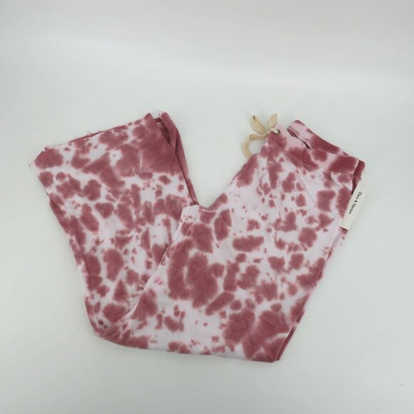 Theo & Spence Tie-Dye Lounge Pants Small Pink White NWT $64 - Picture 1 of 4
